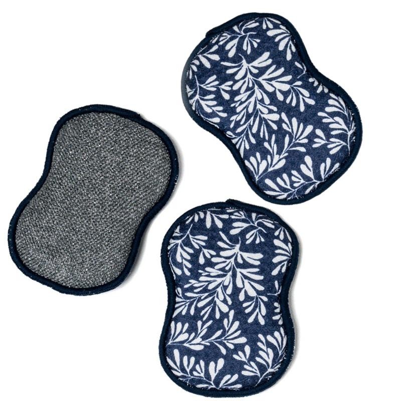 RE:usable Sponges (Set of 3) - Herbage - Color: Navy