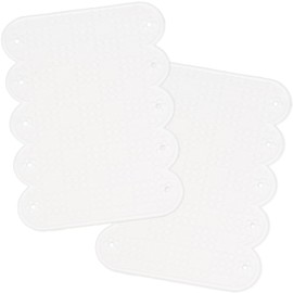 Bathtub, Anti-Slip, Prevents Sliding Handrail Mat, Set of 2 (7.9 x 11.0 inches (20 x 28 cm), White