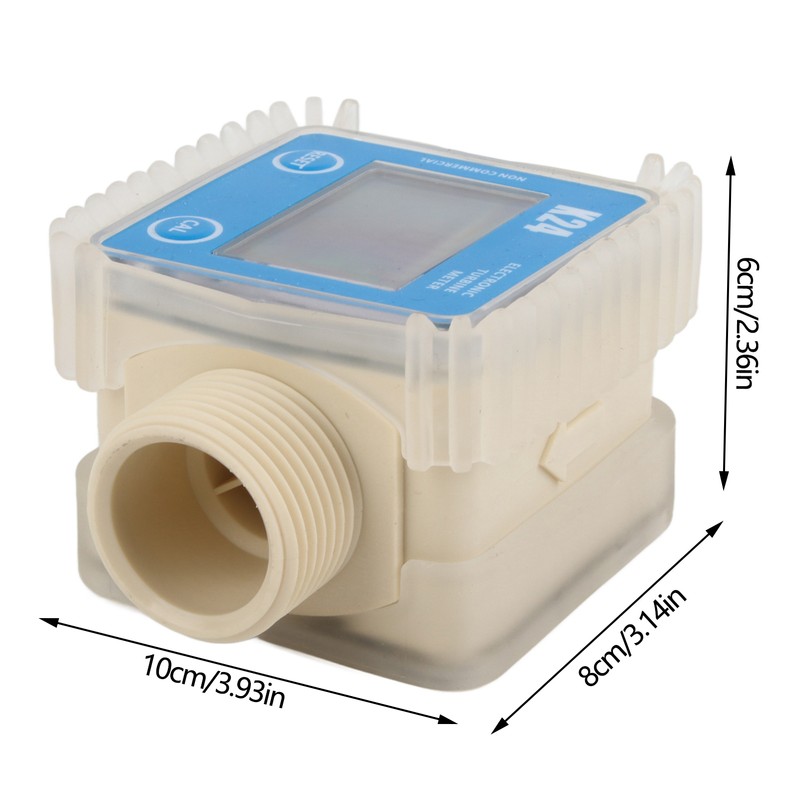 K24 LCD Turbine Digital Diesel Fuel Flow Meter Widely Used