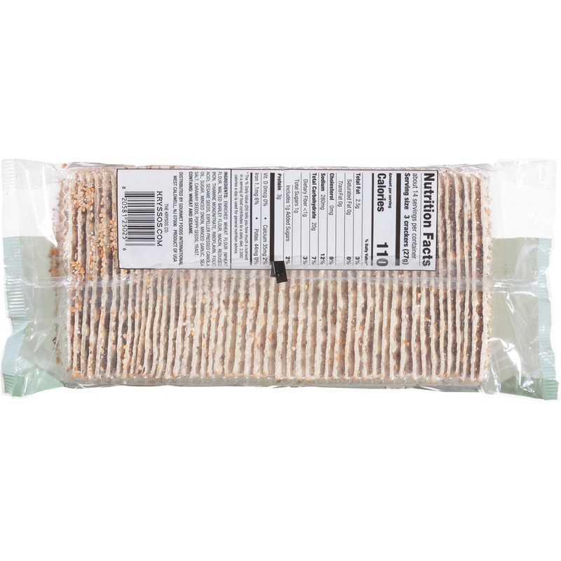 Kyrssos Flatbread Crackers Vegan, 13.2 oz, 6 Pack (13.2 oz,