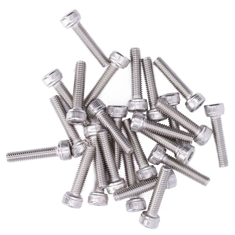 100Pcs Hex Socket Head Cap Screws Galvanized Steel Screw Kit