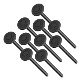 Garage Door Roller, 6200ZZ Sealed Bearing Extra Quiet Nylon Roller, 7" Stem, Pack of 10 - Black Series