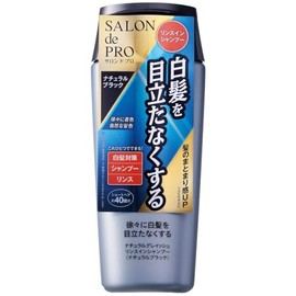 Salon De Pro Gray Hair Dye Natural Graceful Rinse In Shampoo Natural Black 8.5 fl oz (250 ml)