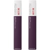 MAYBELLINE Pack De 2 Labiales Líquidos Mate New York Superstay