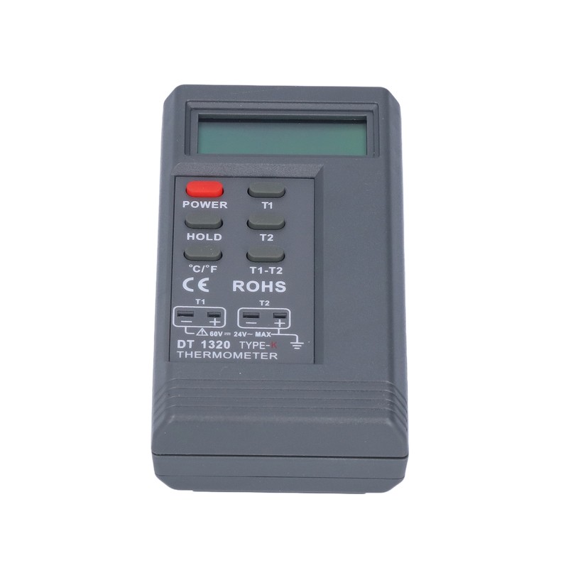 DT1320 Digital Thermometer 200℃~1370℃ Measuring Range LCD Display Temperature Meter