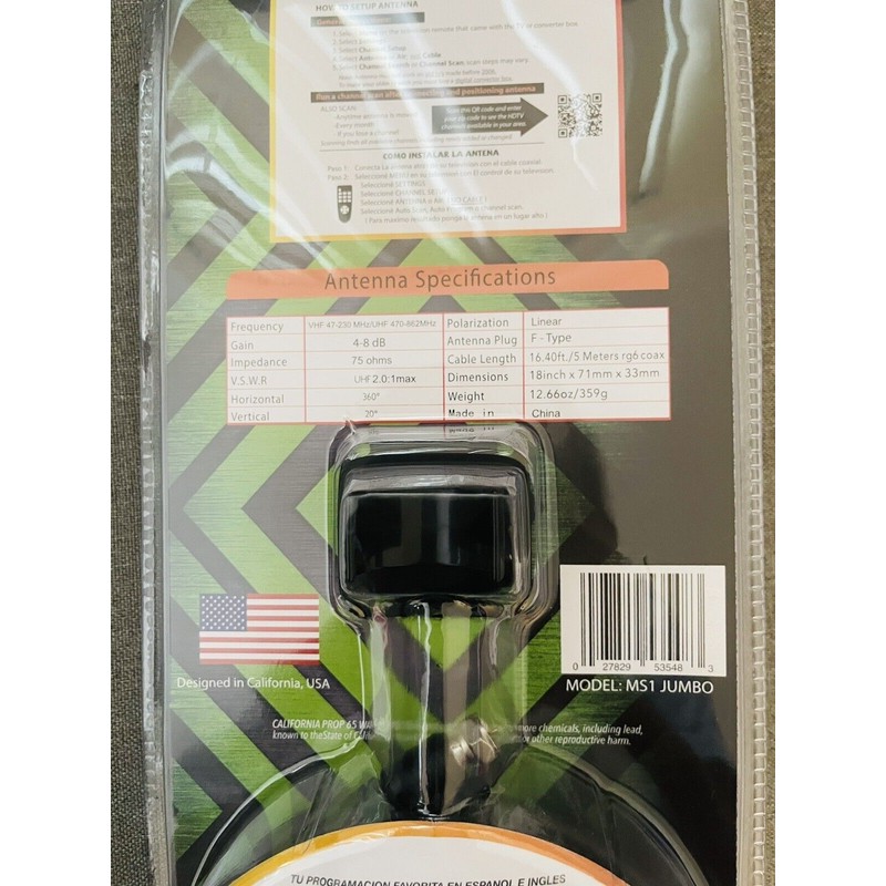 Magic Stick TV MAX HD 4K Ready Antenna HDTV Digital