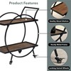 FirsTime & Co. Black and Brown Odessa Bar Cart, 2