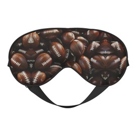Pile of Footballs Sleep Mask-Adjustable,Breathable,Fashionable Eye Mask for A Comfortable Sleep Experience