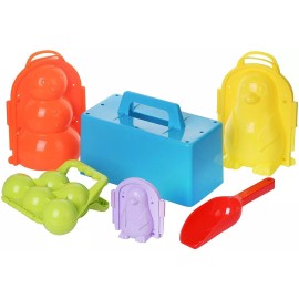 Dazmers 6 PC Snowball Maker Tools, Snowman, Penguin And Snow Brick Maker, Fun Winter