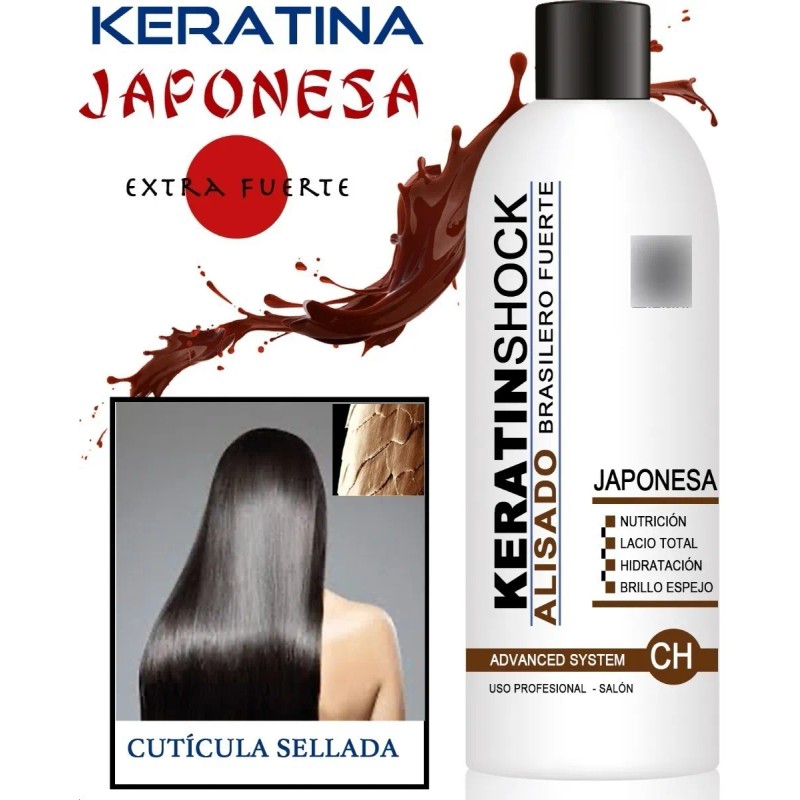 Keratina japonesa Keratinshock Alaciados antifrizz, alisado, alaciado de 250mL