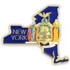 PinMart New York Shape Flag Lapel Pin – Complete United