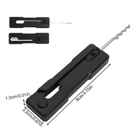 HAPPOW Lockpick Set, Foldable Lock Picking Set, Lock Picking Tool Set with 1 Plastic Handle, 1 Torque Wrench and 3 Lock Picks Made of Stainless Steel, Locksmith/DIY/Emergency Training Device