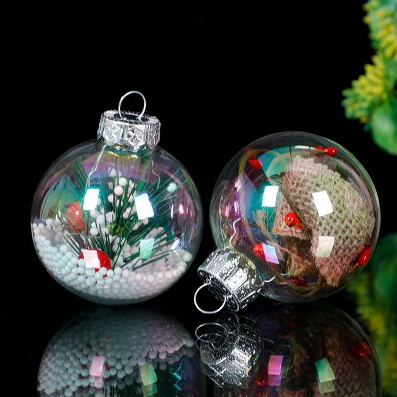 Neioaas 24Pcs Christmas Iridescent Ornaments,Neioaas Shatterproof Christmas Rainbow Ball Hanging