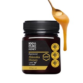 Manuka Honey UMF 15+ (MGO 512+) 100% Pure New Zealand - Certified, Raw 8.8 Ounce (250g) (Pack of 1)
