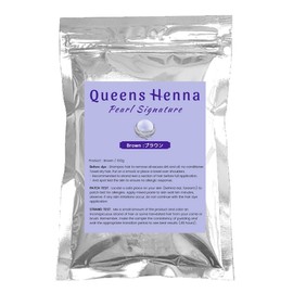 Queens Pearl Signature Natural Henna Dye Queens Pearl Signature Henna, 1 pc, brown / 퀸즈 펄 시그니처 천연헤나염색약 Queens Pearl Signature Henna, 1개, 브라운