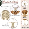 Yulejo Macrame Hat Hangers Boho Hat Rack Cowboy Hat Hanger