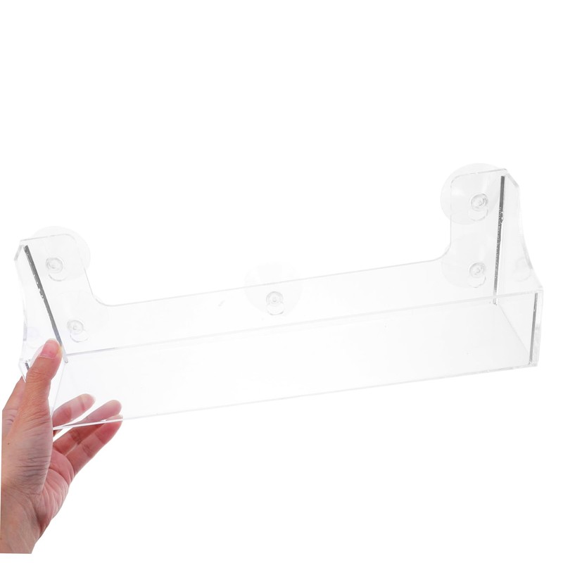 Levemolo Fridge Spice Rack Acrylic Suction Cup Organizer for Wall