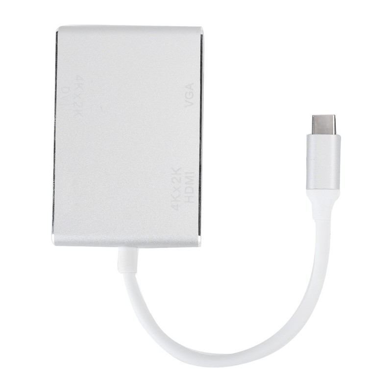Cable Adapter Converter 4 in 1 TypeC to HDMI DVI