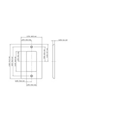 Leviton 80401-I 1-Gang Decora/GFCI Device Wallplate, Standard Size, Thermoset, Device Mount, Ivory