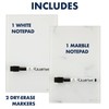 Quartet Glass Desktop Notepad, 9" x 6", Whiteboard, Dry Erase