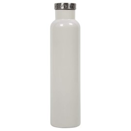 FIFTY/FIFTY Wine Growler Water Bottle, Narrow Mouth, Seven Fifty, 750ml/25 oz, Pearl White