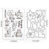 GLOBLELAND Birthday Animals Clear Stamps and Dogs Elephants Turtles Animals