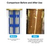 Water Filter, Reusable, Spin-Down Sediment Water Filter with Male Thread,