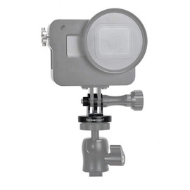 Forevercam Accessories Aluminum Tripod Mount Adapter Compatible for GoPro Fusion Hero 6, 5, 4, 3+, 3, 2, 1 HD, GoPro hero 2018