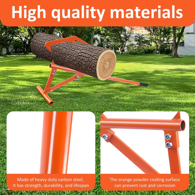 Meyoppm 51" Timberjack Log Lifter Long Hook, Heavy Duty Adjustable