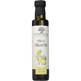 Sutter Buttes Extra Virgin Olive Oil - Meyer Lemon Infused (250 ml bottle) Handcrafted, Artisan Gourmet EVOO Cold Pressed and Flavored w/Premium Fresh Lemon Juice, Unfiltered, Unrefined Olive Oil