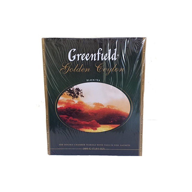 Greenfield Black Tea Golden Ceylon 100 Bags Black Tea
