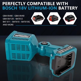 Taingwei LED Flashlight for Bosch 18v Battery, 18W LED Work Light,LED Battery Light, Flood Light for Camping, Car Repairing, Emergency and Job Site Lighting（Batteries Not Included）