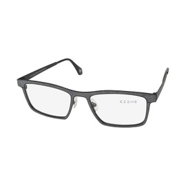 Czone G3179 Eyeglass Frame/Glasses Contemporary Masculine Design Genuine Item [52-19-145, black/light grey]