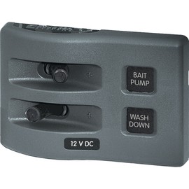Blue Sea Systems 4303 WeatherDeck 12V DC Waterproof 2-Position Switch Panel