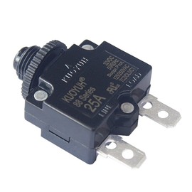 Circuit Breaker Thermal Overload 88 Series 25A 32V DC 125/250VAC 50/60Hz Push Button Circuit Breaker Reset Boot Switch