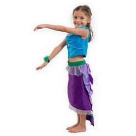 Pretend to Bee The Little Mermaid Fairytale Princess Costume for Children 7-8 Years