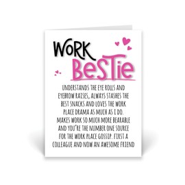 Rib ticklerz - Funny Card For Work Bestie - Colleague Birthday Card - Work Office Coworker Farewell Bye New Job Cards - Leaving Work Card - Maternity Card - CD15
