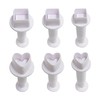3 Heart Cookie Cutters, 3 Square Cookie Cutters, Heart Shaped