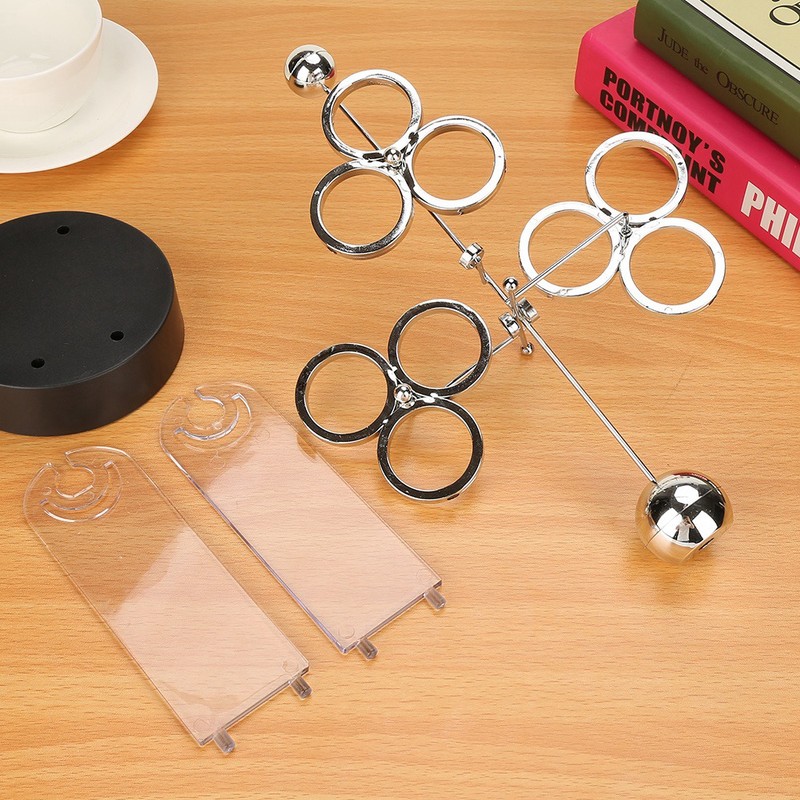 Electronic Perpetual Motion Revolving Celestial Model Kinetic Art Craft Desk