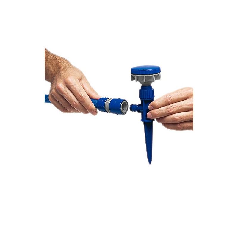 Tatay 0020501 Rotating Head Sprinkler On Spike, Blue, 8x6.6x21.5 cm