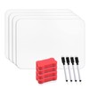 12Pcs Mini Whiteboard Set A4 Whiteboard 4Pcs Small Whiteboard with