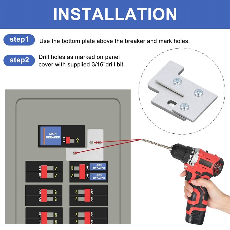 Aluminum Alloy Generator Interlock Kit for Square D QO and