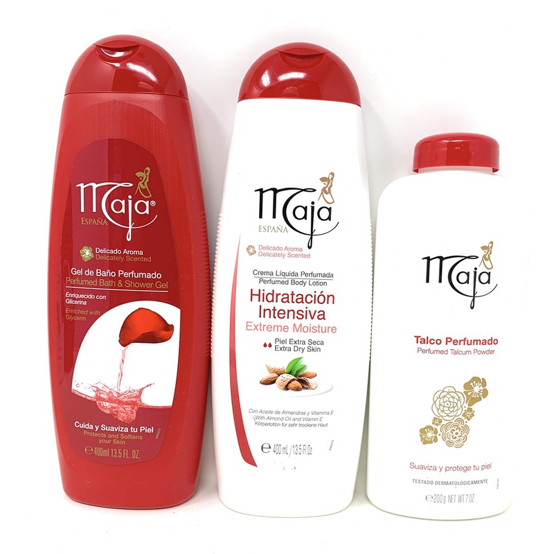 Maja Set (incluye 1 gel de ducha Maja, 1 loción