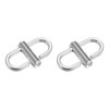 sourcing map Adjustable Metal Buckles for Chain Strap Bag, 2Pcs
