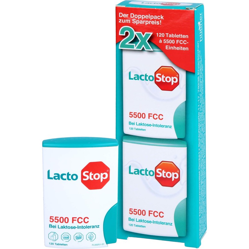 LactoStop 5,500 FCC Tablets Klicksp dop. PA. 2x120 Stk
