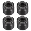 sourcing map 4pcs Clamping ER16M(M19) Collet Clamping Nuts for CNC