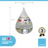 Tear Drop Shaped Galileo Thermometer with Five Floating Globes |