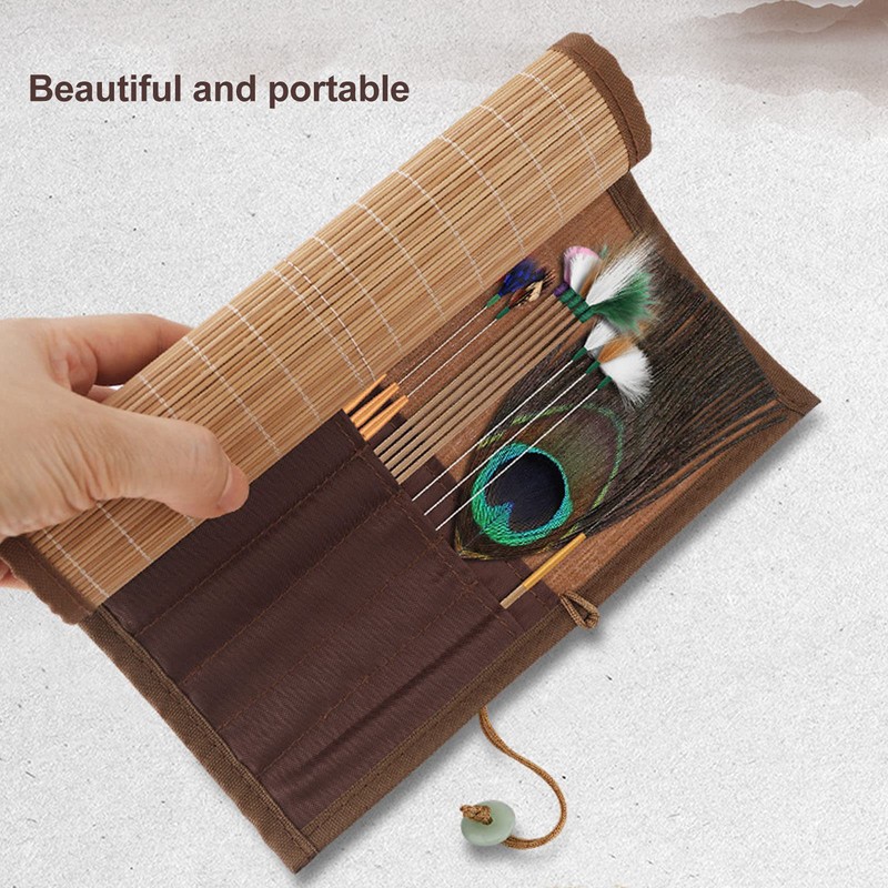 7pcs Ear Cleaning Tool Set with Bamboo Mat, Deep Cleaning