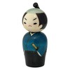 Usaburo Kokeshi, Made in Japan, Kokeshi Samurai (Height 5.3 inches