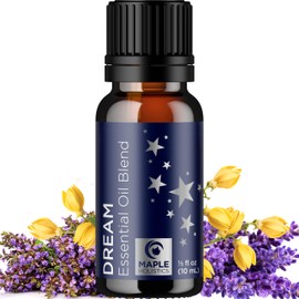 Sleep Essential Oil Blend for Diffuser - Dream Essential Oils for Diffusers Aromatherapy and Relaxation with Clary Sage Ylang-Ylang Roman Chamomile and Lavender for Sleep Time Support (10mL)
